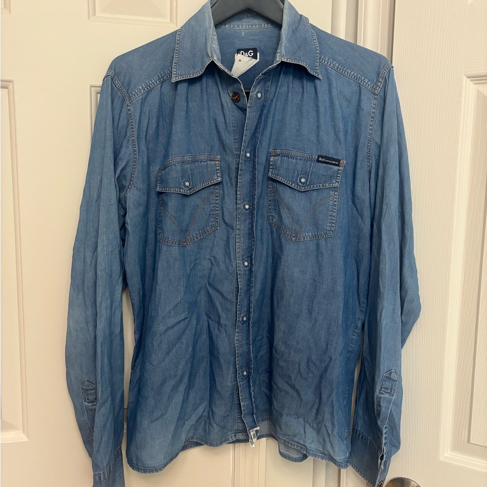 D&G Light Blue Denim Shirt